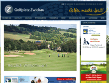 Tablet Screenshot of golfplatz-zwickau.de